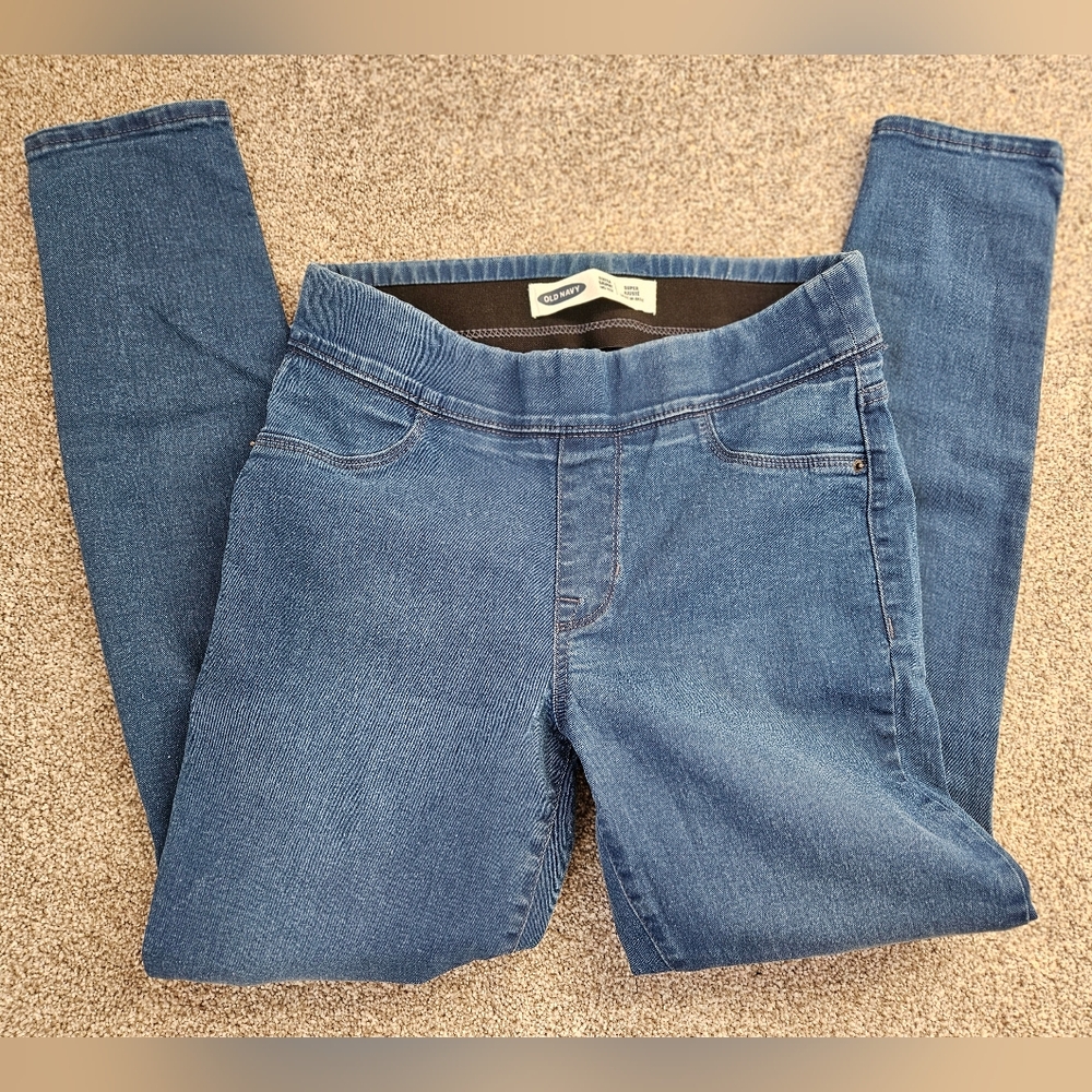 Old Navy stretch super skinny mid rise Size 8 Mid Rise Legging Jean